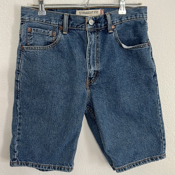 Vintage 505 90’s Levi’s Straight Fit Bermuda Denim Shorts Jorts - Picture 3 of 6